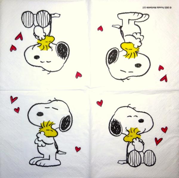 BF-075 Known Figures - 3-ply - Braun - Peanuts - Snoopy